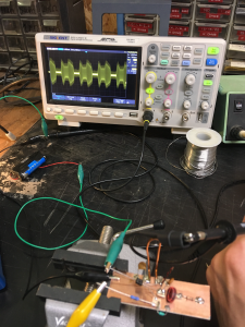 Modulated output waveform (gross)
